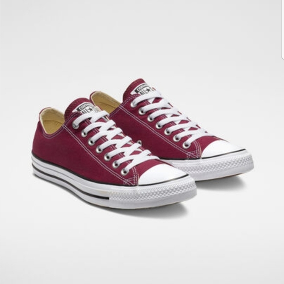 converse burgundy low